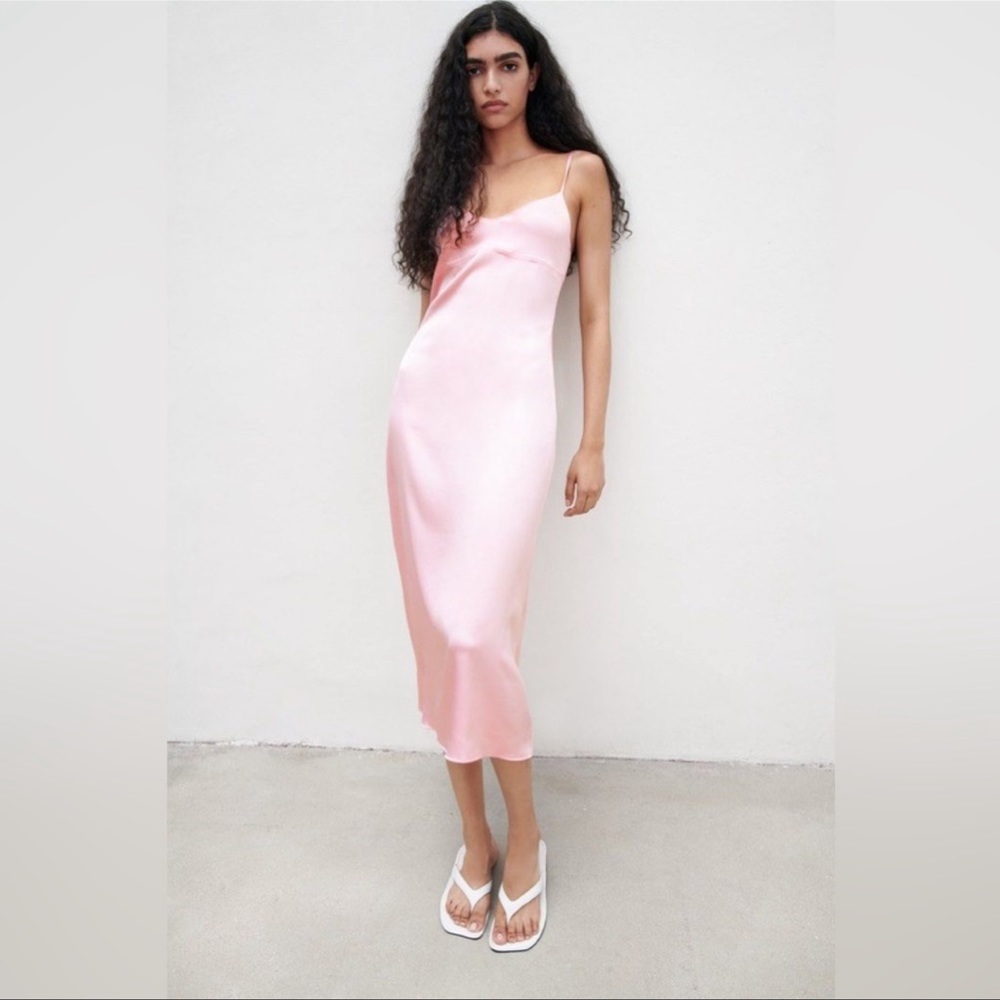 Zara satin dress